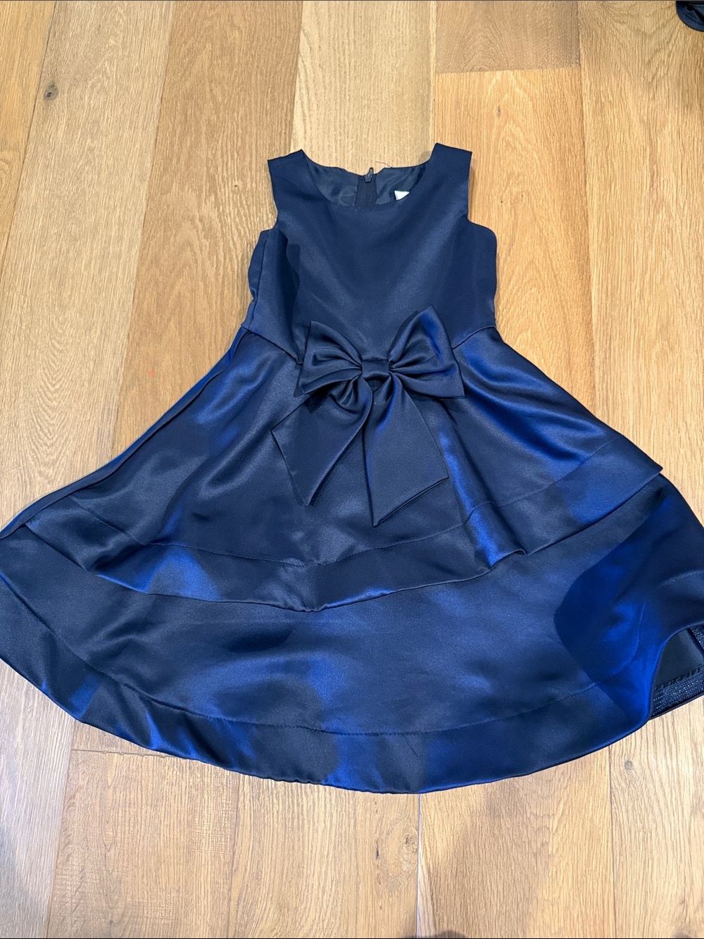 Rare Editions Navy Bow Dress - 4